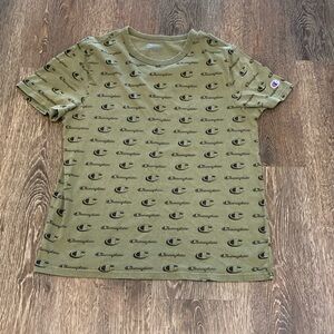 Champion Olive Green Short Sleeve Tee